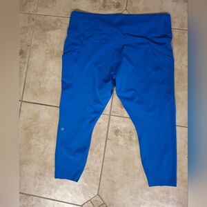 Lululemon Athletica Electric Blue Leggings